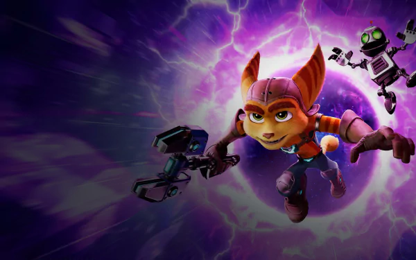 Ratchet (Ratchet & Clank) Clank (Ratchet & Clank) Ratchet & Clank video game Ratchet & Clank: Rift Apart HD Desktop Wallpaper | Background Image