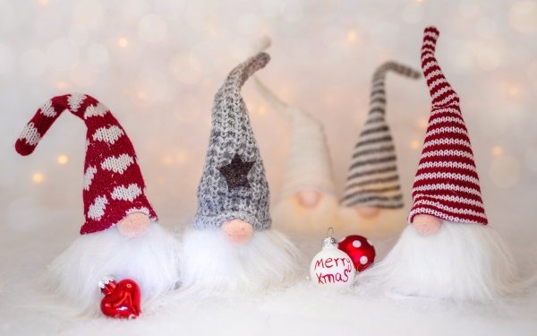 Holiday Christmas Gnome Decoration HD Wallpaper | Background Image