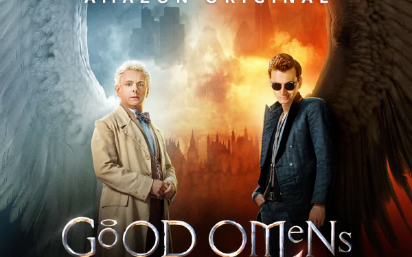 Michael Sheen David Tennant TV Show Good Omens HD Desktop Wallpaper | Background Image