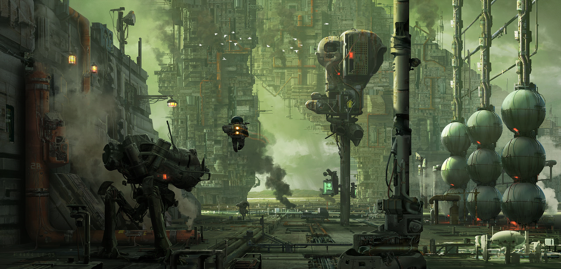 Hawken HD Wallpaper: A Glimpse into a Futuristic Battlefield by Khang Le