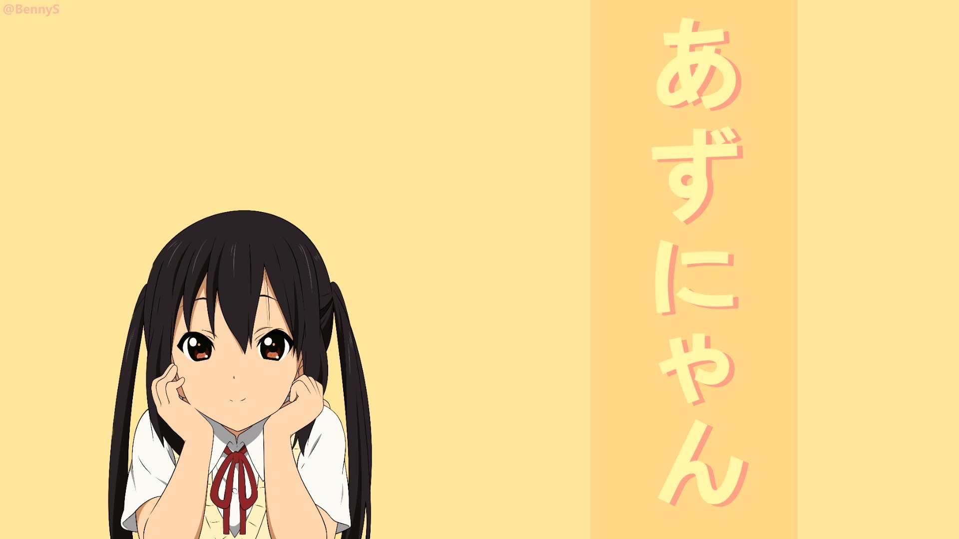 Azusa Nakano Name Kanji Wallpaper Hd Wallpaper Background Image 19x1080