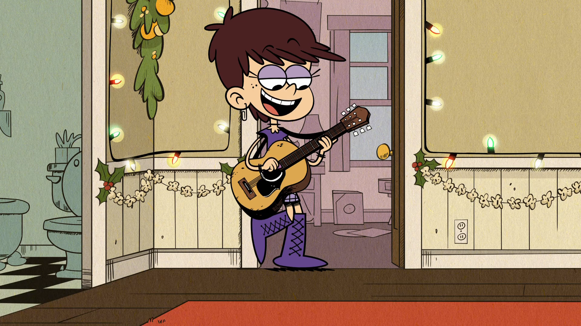 Luna Loud Guitar Performance - The Loud House HD Wallpaper