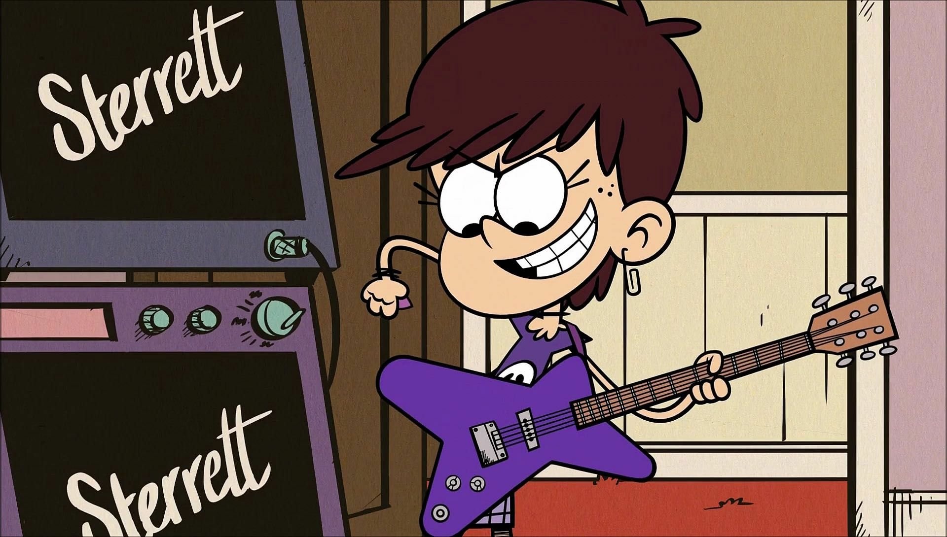 Luna Loud Guitar Rockstar - The Loud House HD Wallpaper