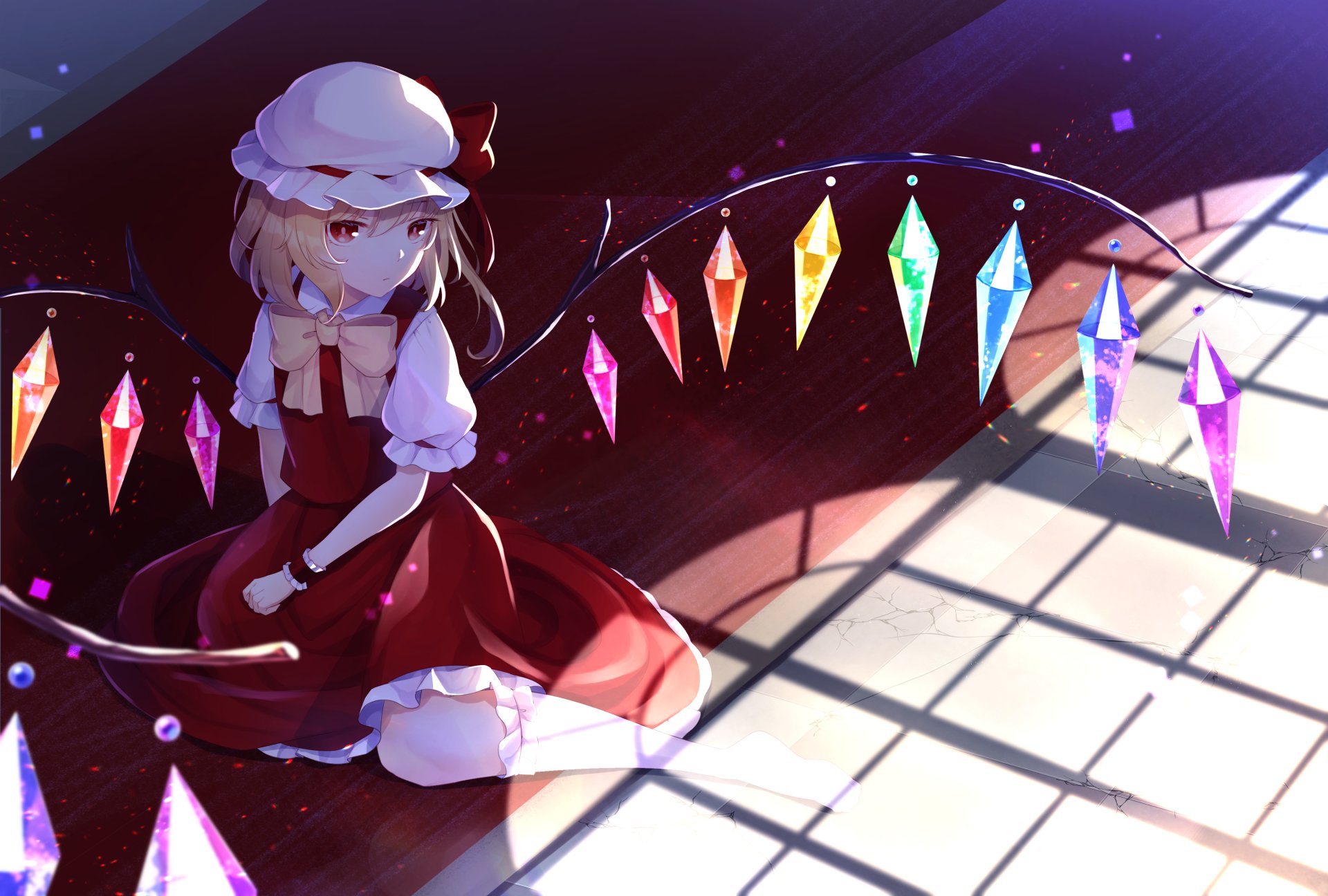 Download Flandre Scarlet Anime Touhou 4k Ultra HD Wallpaper by 神結