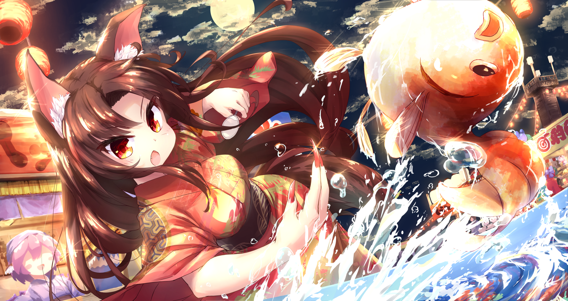 Download Sekibanki (Touhou) Mystia Lorelei Kagerou Imaizumi Anime Touhou HD Wallpaper by イス