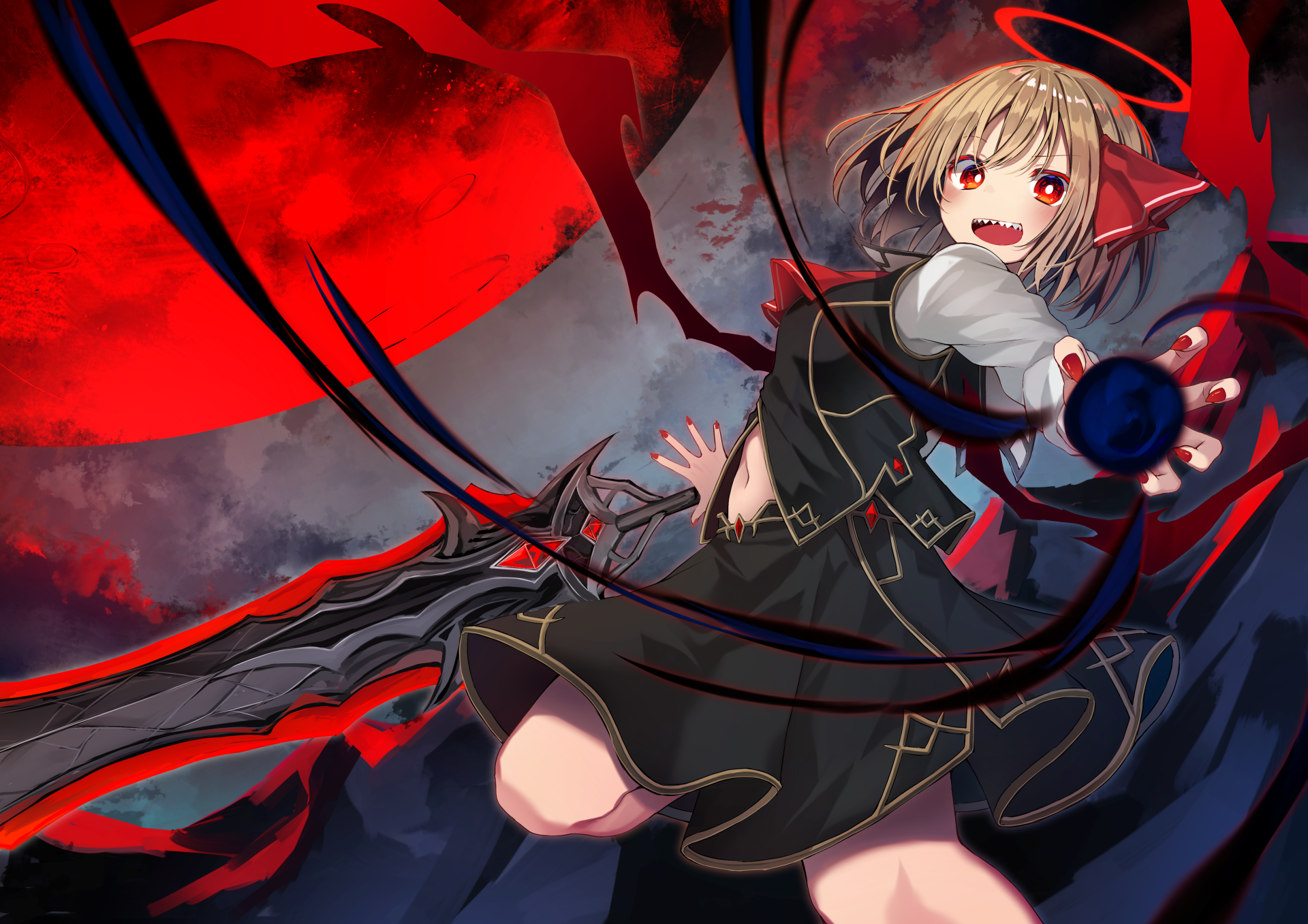Download Rumia (Touhou) Anime Touhou 4k Ultra HD Wallpaper by まめもち