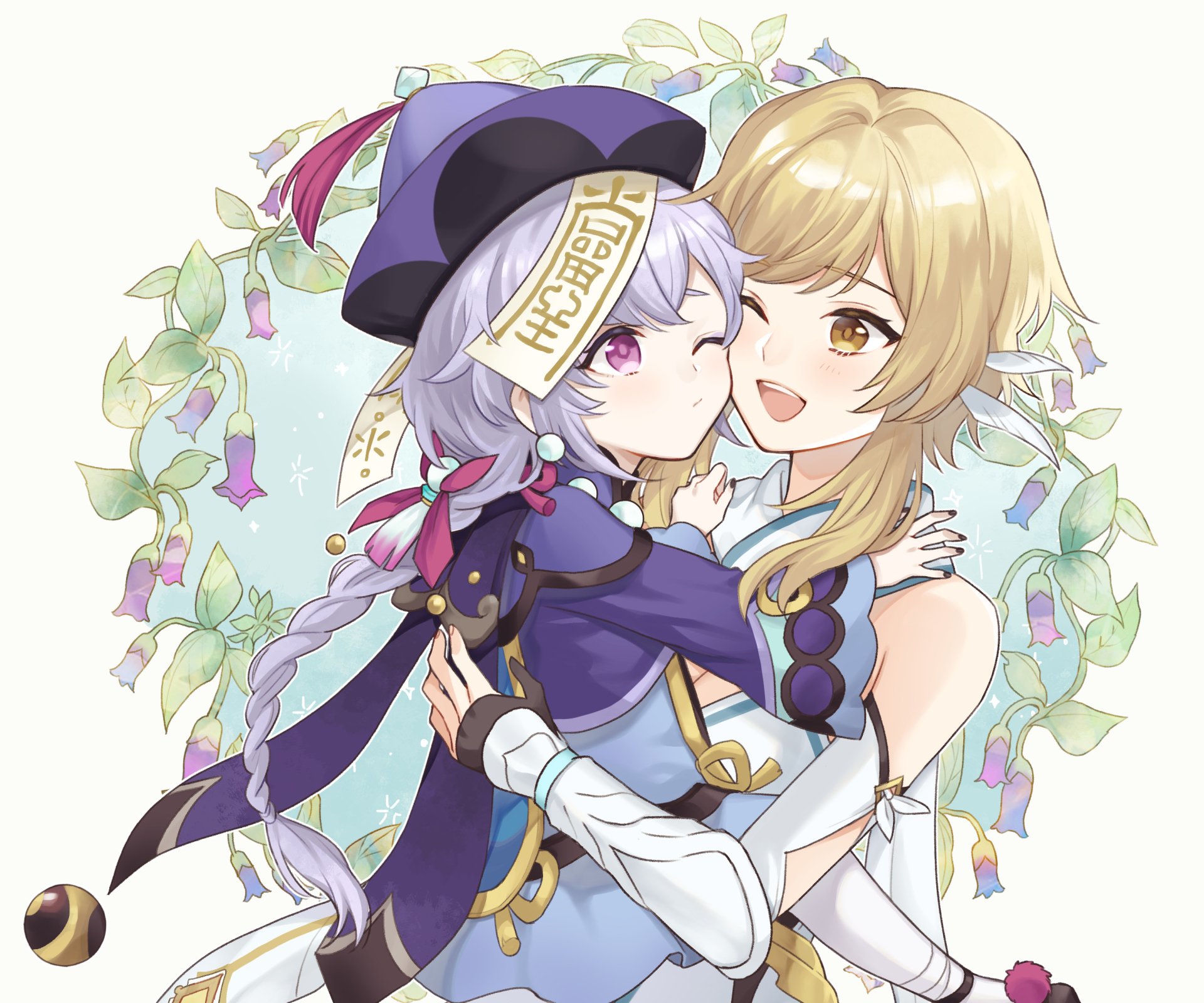 Download Qiqi (Genshin Impact) Lumine (Genshin Impact) Video Game Genshin Impact HD Wallpaper by スガハル