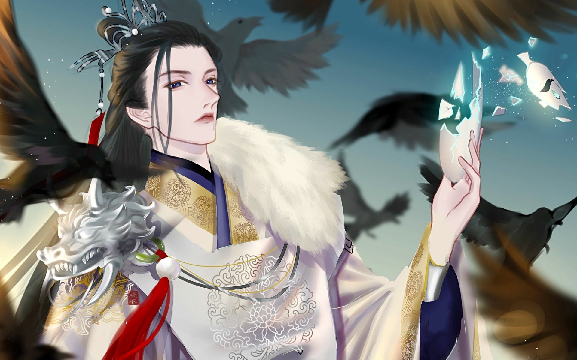 Download Anime Tian Guan Ci Fu HD Wallpaper