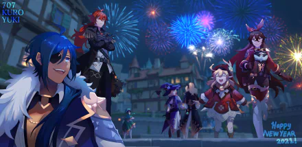 Kaeya (Genshin Impact) Venti (Genshin Impact) Diluc (Genshin Impact) Lisa (Genshin Impact) Klee (Genshin Impact) Jean (Genshin Impact) Amber (Genshin Impact) video game Genshin Impact HD Desktop Wallpaper | Background Image