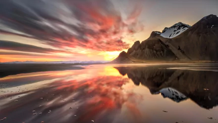 Vestrahorn Mountain nature mountain beach Vestrahorn HD Desktop Wallpaper | Background Image