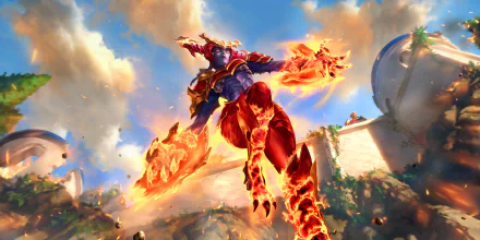 Shyvana (League Of Legends) video game Legends of Runeterra HD Desktop Wallpaper | Background Image