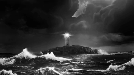 movie The Lighthouse HD Desktop Wallpaper | Background Image