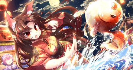 Sekibanki (Touhou) Mystia Lorelei Kagerou Imaizumi Anime Touhou HD Desktop Wallpaper | Background Image