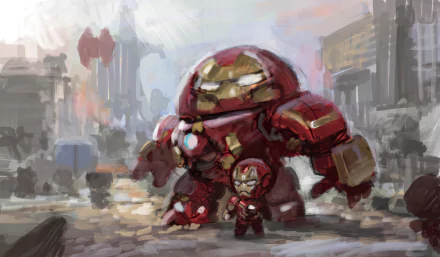 Hulkbuster Comic Iron Man HD Desktop Wallpaper | Background Image