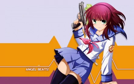 Yuri Nakamura Anime Angel Beats! HD Desktop Wallpaper | Background Image