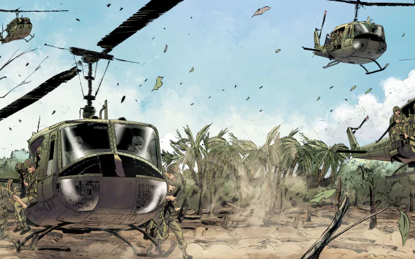 aircraft helicopter military Bell UH-1 Iroquois HD Desktop Wallpaper | Background Image