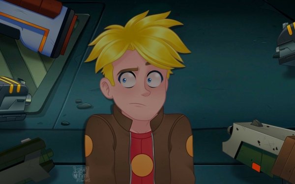 TV Show Final Space Gary Goodspeed Blonde Weapon Blue Eyes Jacket HD Wallpaper | Background Image
