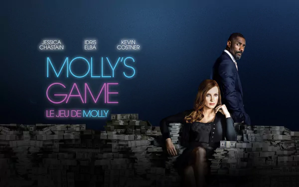 Jessica Chastain Idris Elba movie Molly's Game HD Desktop Wallpaper | Background Image