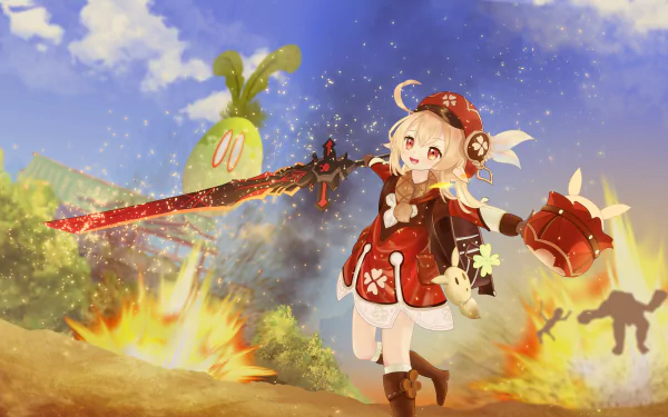Klee (Genshin Impact) video game Genshin Impact HD Desktop Wallpaper | Background Image