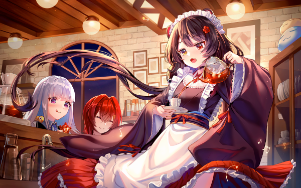 Anime Virtual Youtuber Nijisanji Ange Katrina Inui Toko Lize Helesta HD Wallpaper | Background Image