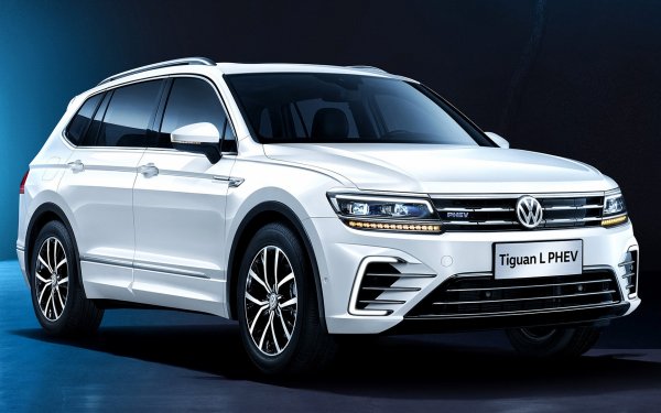 Vehicles Volkswagen Tiguan L PHEV Compact Car Crossover Car SUV White Car Car HD Wallpaper | Background Image