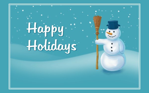 Misc Statement Happy Holidays Snowman Winter HD Wallpaper | Background Image