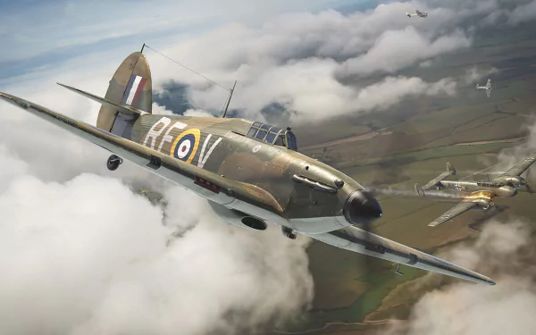 warplane aircraft military Hawker Hurricane HD Desktop Wallpaper | Background Image