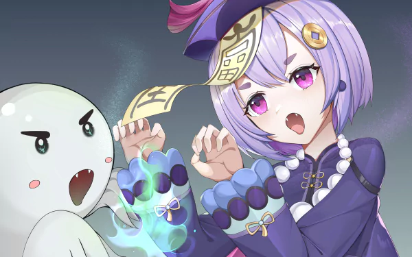 Qiqi (Genshin Impact) video game Genshin Impact HD Desktop Wallpaper | Background Image