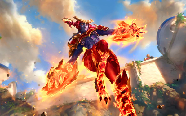 Shyvana (League Of Legends) video game Legends of Runeterra HD Desktop Wallpaper | Background Image