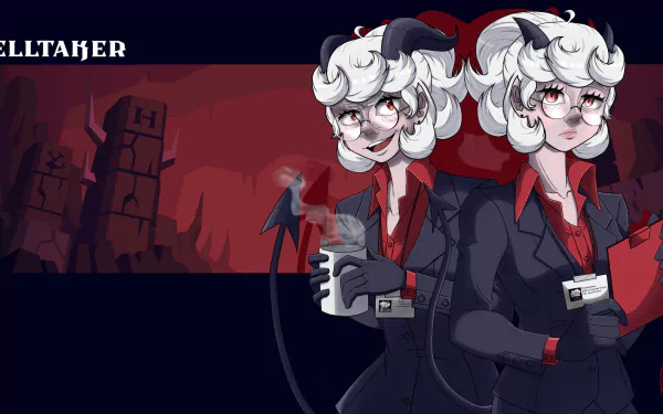 Pandemonica (Helltaker) Helltaker (Character) video game Helltaker HD Desktop Wallpaper | Background Image