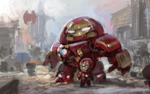 Hulkbuster Comic Iron Man HD Desktop Wallpaper | Background Image