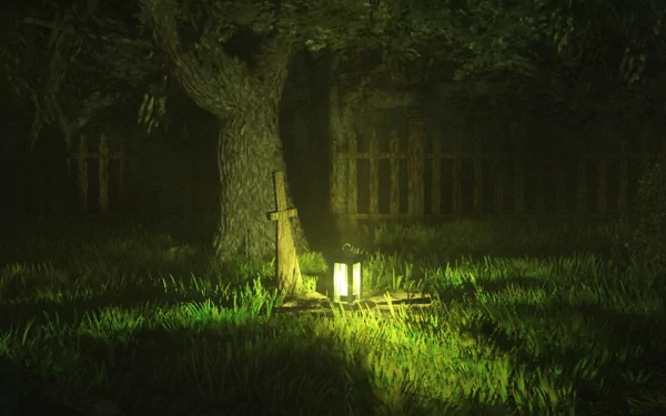 lantern graveyard dark graves HD Desktop Wallpaper | Background Image