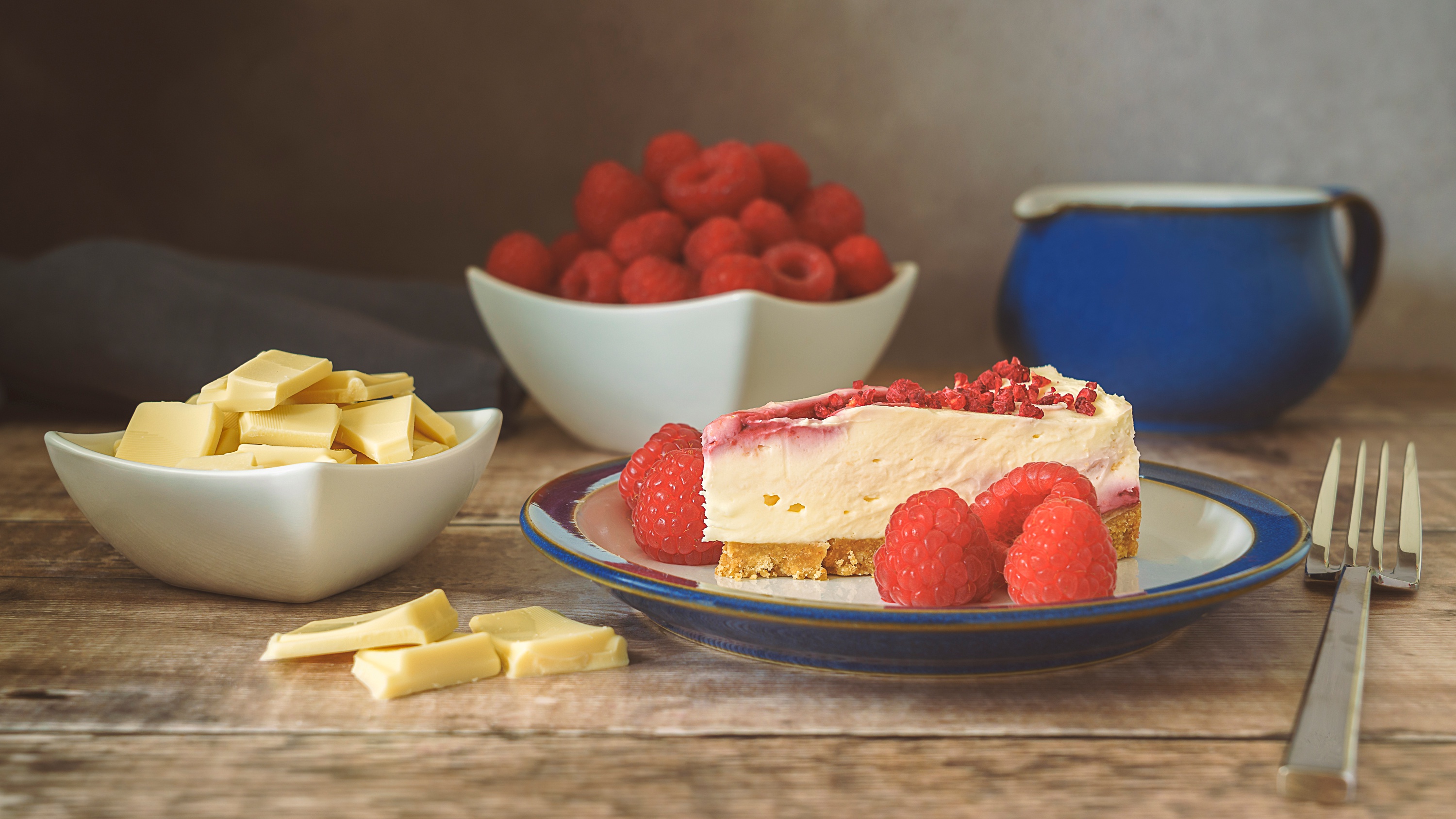 Download Dessert Cheese Raspberry Berry Food Cheesecake HD Wallpaper
