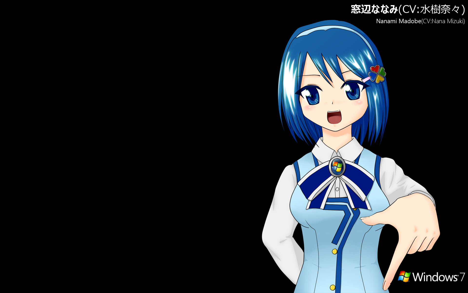 Anime-style character Os-tan in a desktop wallpaper.