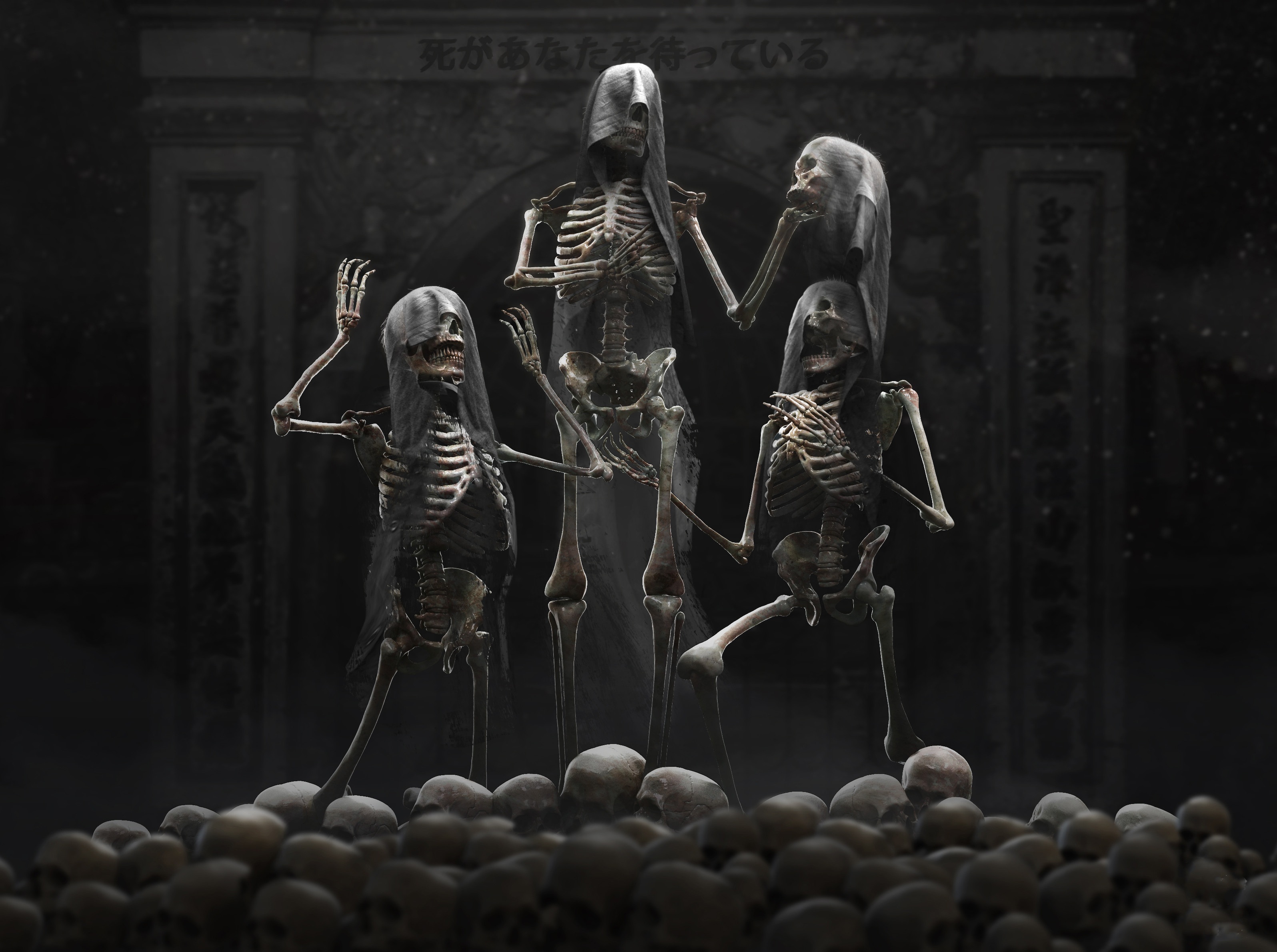 Scary skeleton wallpaper - Fantasy wallpapers - #54089