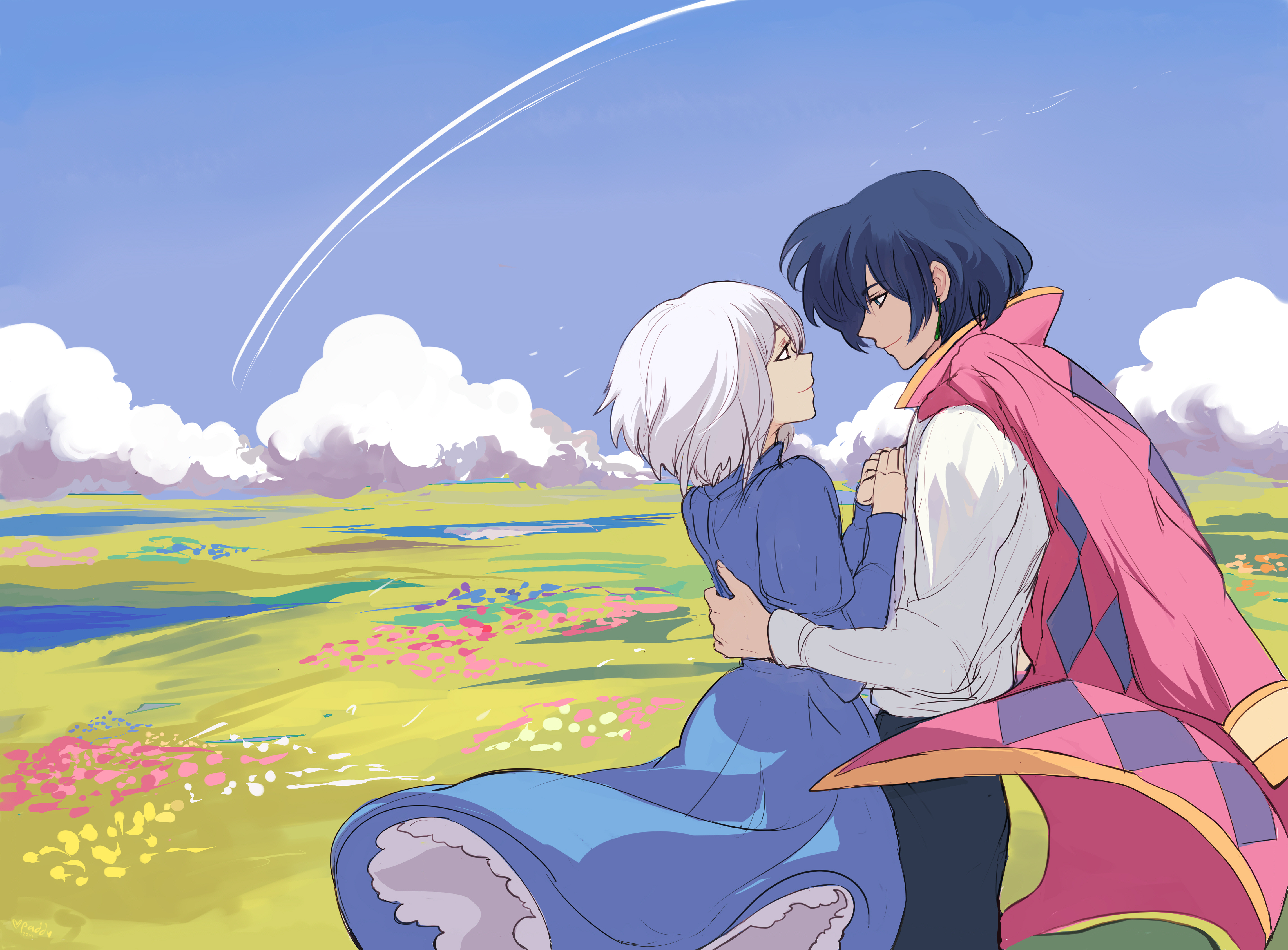 Howl's Moving Castle 4k Ultra HD Wallpaper by pancake-waddle