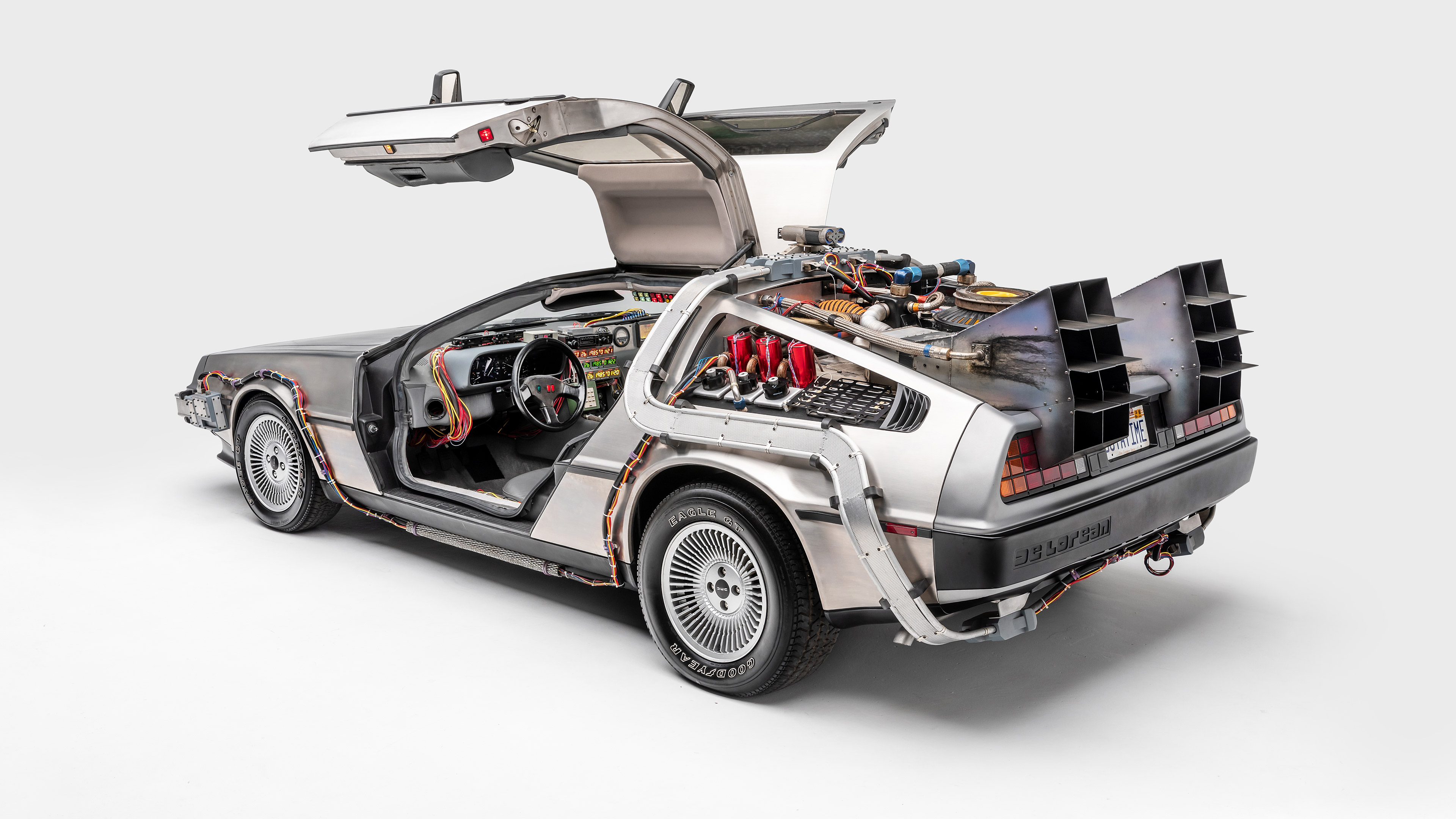 Download Car Futuristic Gull wing Door Coupé Vehicle DeLorean DMC Back To The Future