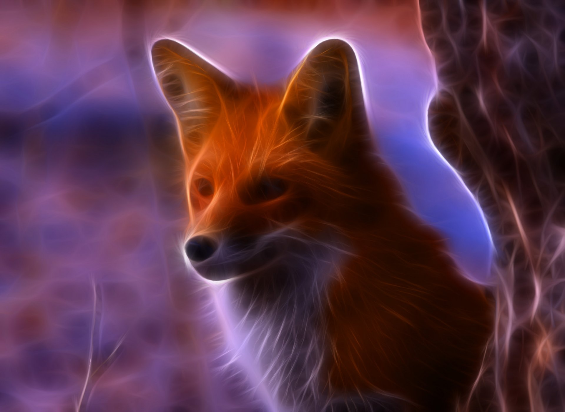 Download Fox Animal Artistic HD Wallpaper