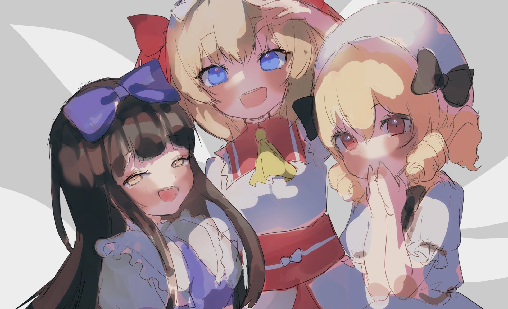 Download Sunny Milk Luna Child Star Sapphire Anime Touhou HD Wallpaper by いじぇん