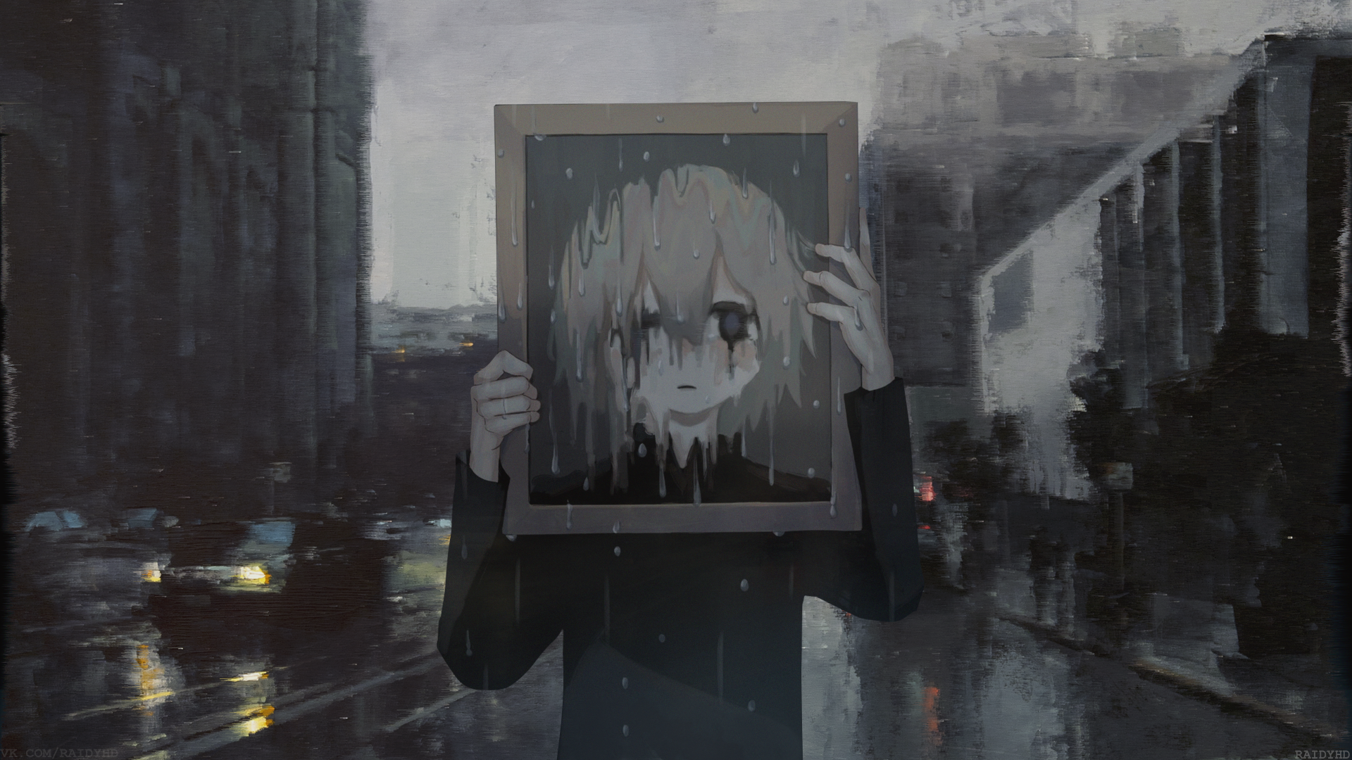 Download Anime Boy Rain City Raindrops Anime Boy Rain Anime Anime City Rainy City 4k Ultra HD Wallpaper