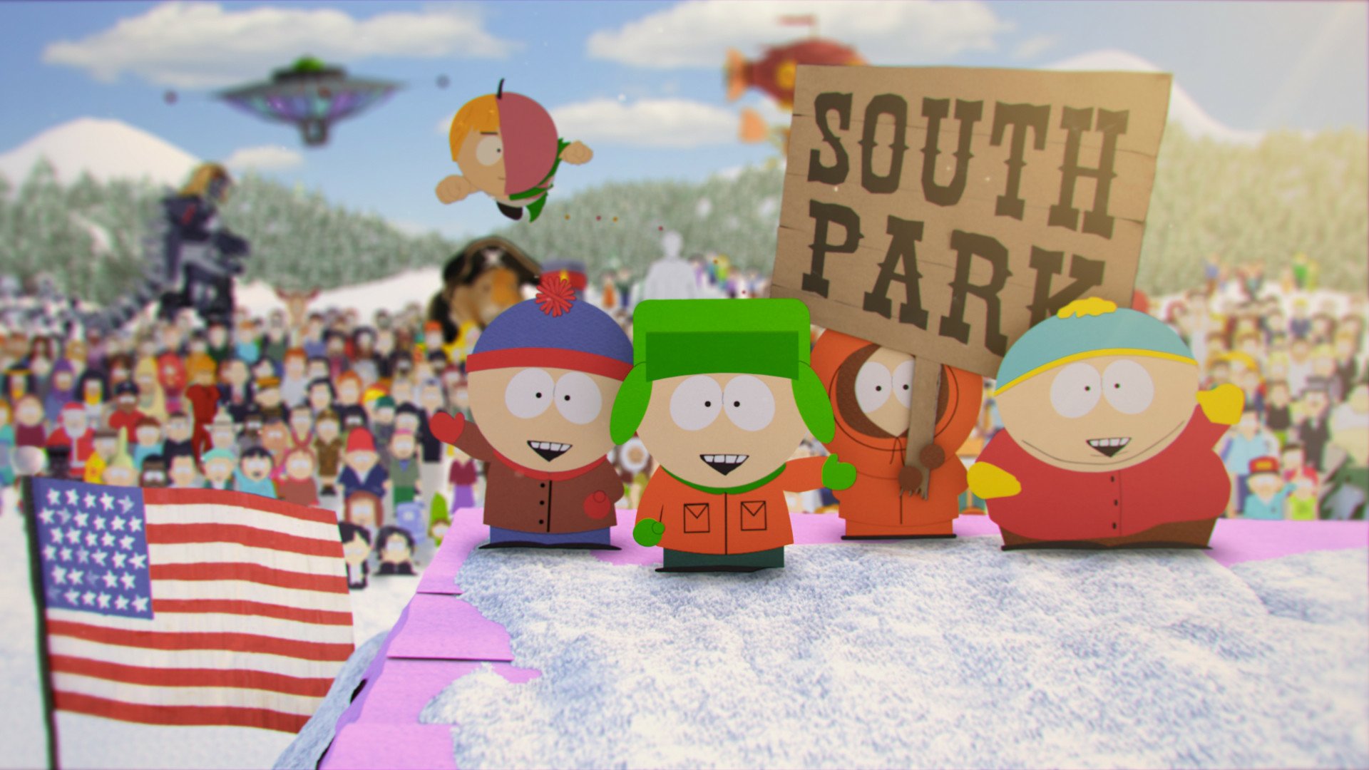 Download Bradley Biggle Mintberry Crunch Kenny McCormick Eric Cartman Stan Marsh Kyle Broflovski TV Show South Park HD Wallpaper