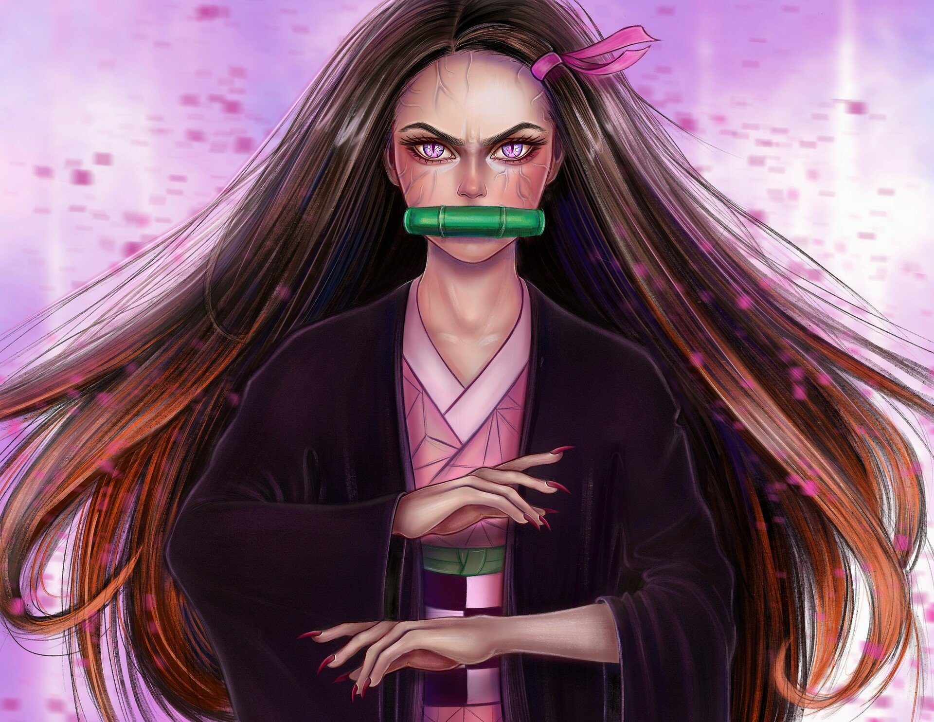 Download Anime Demon Slayer Kimetsu No Yaiba Hd Wallpaper By Nadine Ly 