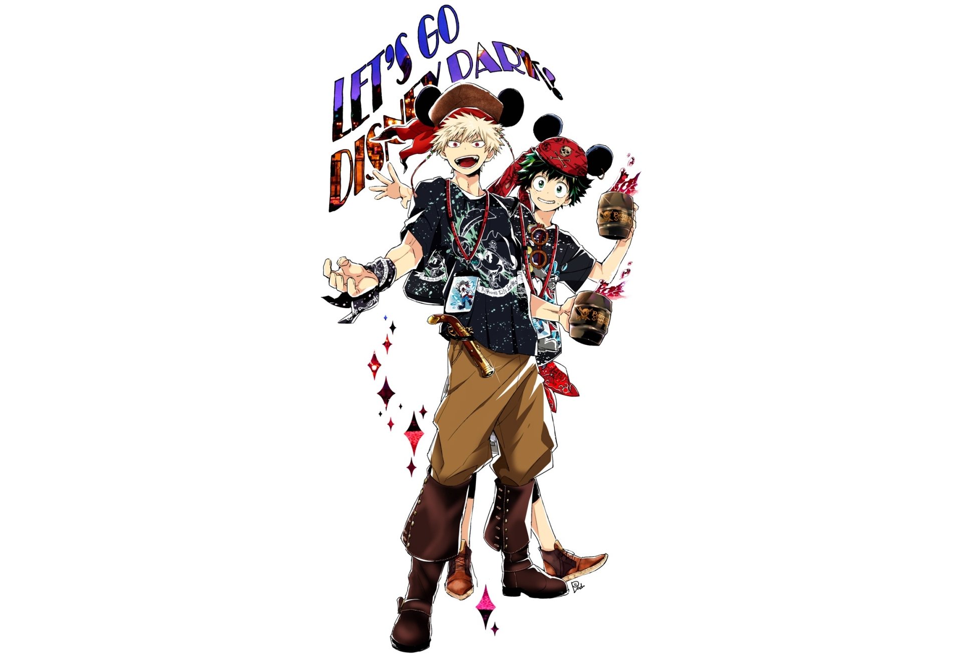 Download Izuku Midoriya Katsuki Bakugou Anime My Hero Academia HD Wallpaper by dnd