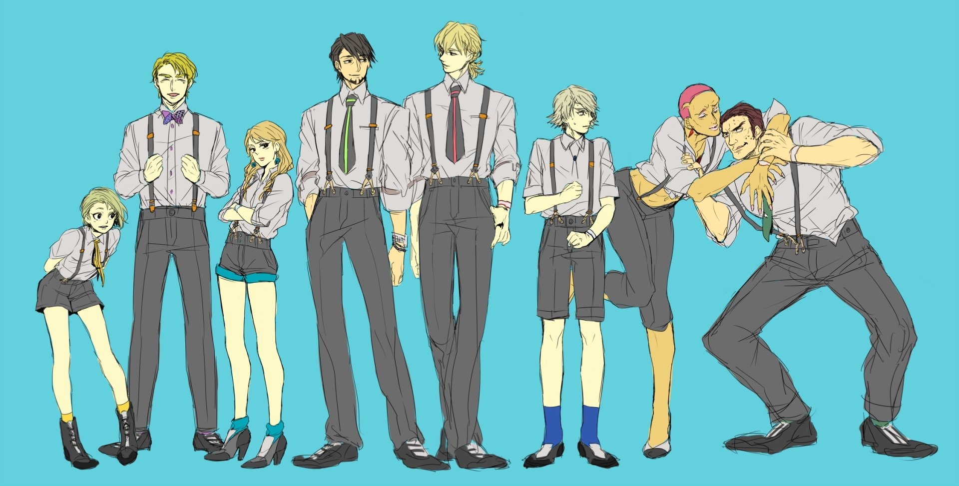Download Huang Pao-Lin Nathan Seymour Keith Goodman Karina Lyle Ivan Karelin Kotetsu T. Kaburagi Barnaby Brooks Jr. Antonio Lopez Anime Tiger & Bunny HD Wallpaper