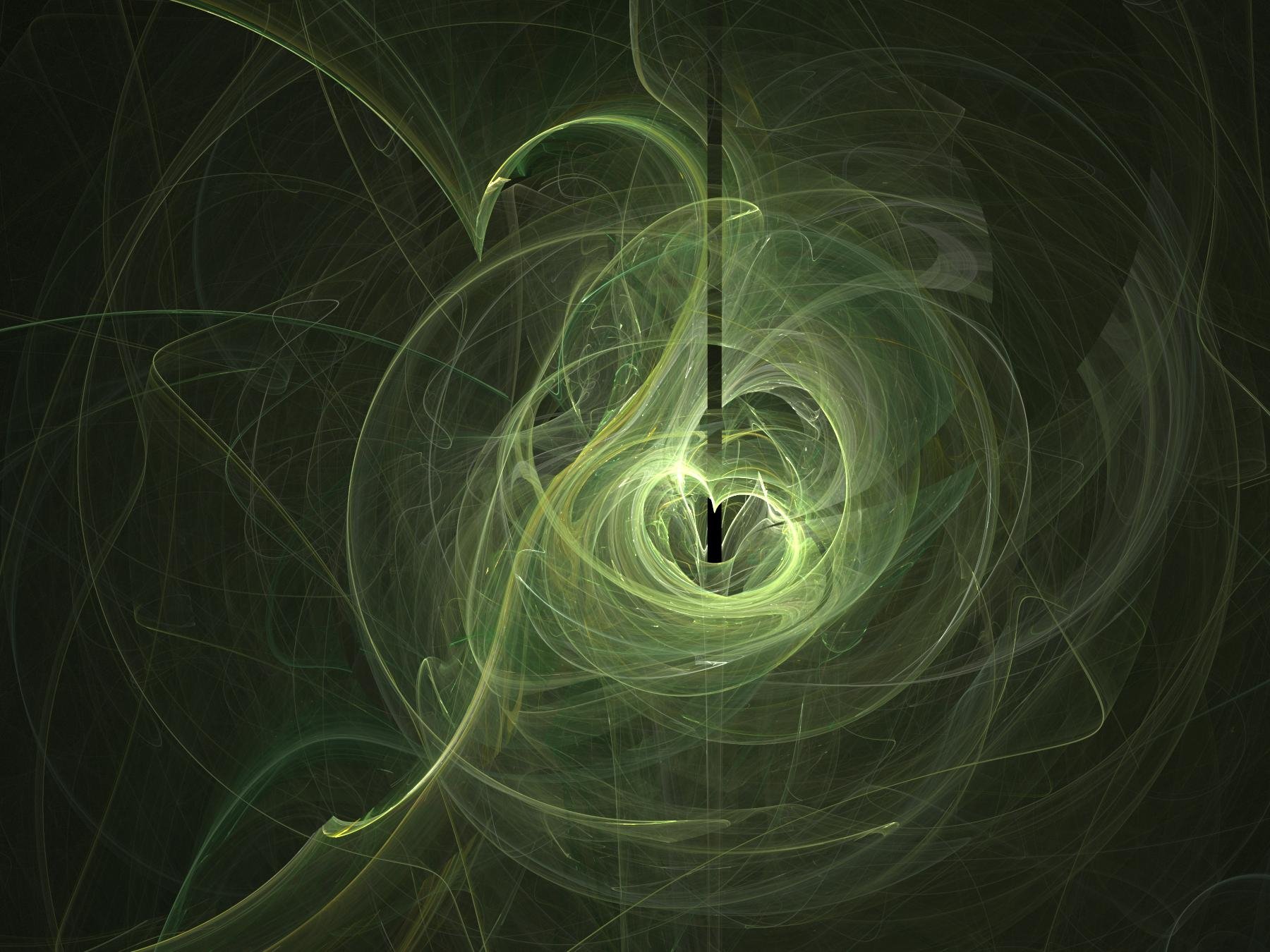 Abstract green plasma pattern with swirling designs, creating an intriguing HD desktop wallpaper. The vibrant shades and flowing shapes evoke a sense of movement and depth.