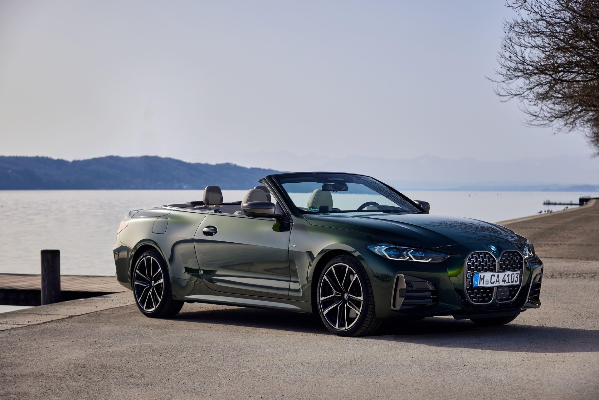 Download Cabriolet Green Car Car BMW Vehicle BMW 4 Series 4k Ultra HD Wallpaper