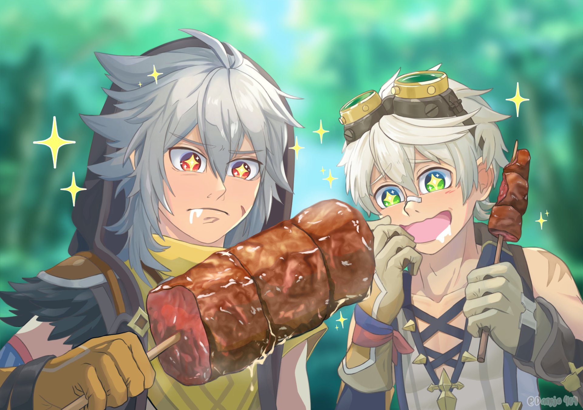 Download Razor (Genshin Impact) Bennett (Genshin Impact) Video Game Genshin Impact HD Wallpaper by Dangjo404