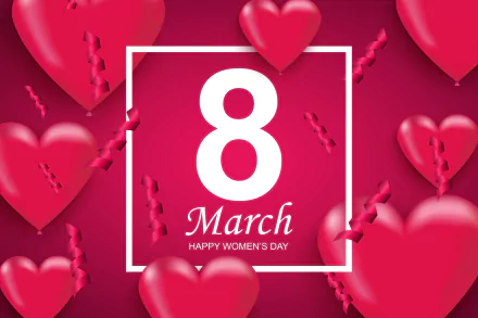Happy Women's Day heart holiday Women's Day HD Desktop Wallpaper | Background Image
