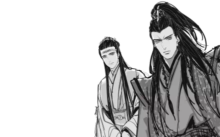 Nie Mingjue Lan Xichen Anime Mo Dao Zu Shi HD Desktop Wallpaper | Background Image