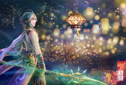 Lantern Rite (Genshin Impact) Xiao (Genshin Impact) video game Genshin Impact HD Desktop Wallpaper | Background Image